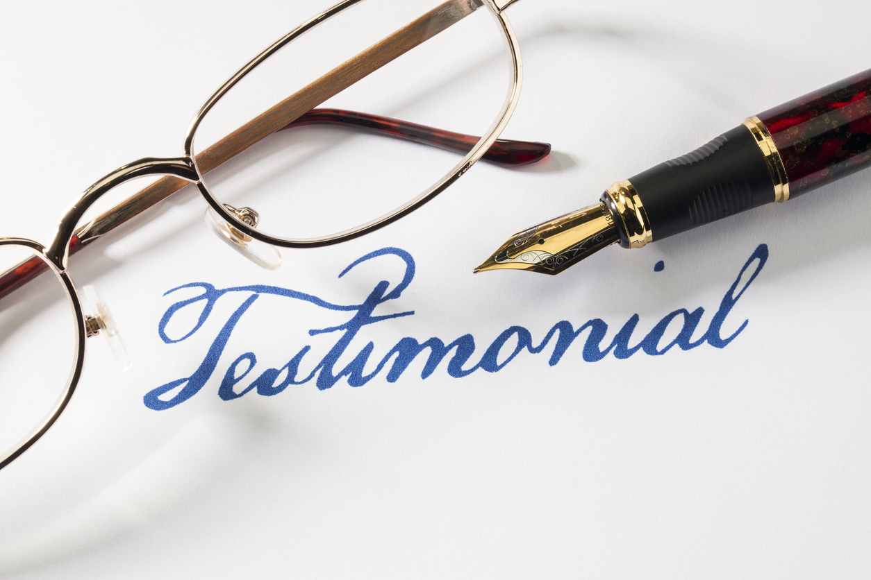 customer testimonials are what makes any company smile